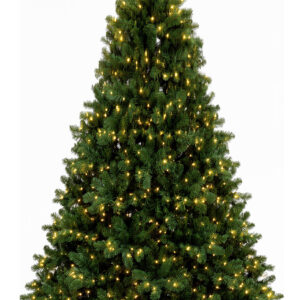 7.5FT Pre-Lit Artificial Christmas Tree, 550 LED Lights, 1203 Branch Tips|Remote Control, 8 Lighting Modes, Adjustable Brightness & Timer, Foldable Metal Stand, Fire-Resistant Needles